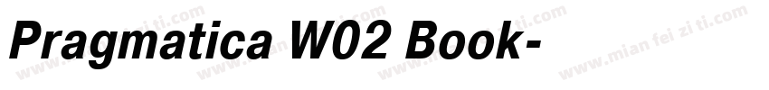 Pragmatica W02 Book字体转换